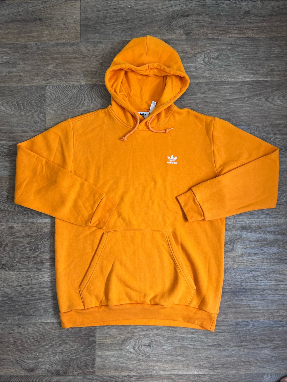 adidas Orange Trefoil Pullover Hoodie/A593